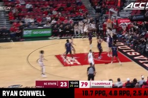 模板肯納德！四年換四校！路易斯維爾大學大四射手瑞安·康韋爾